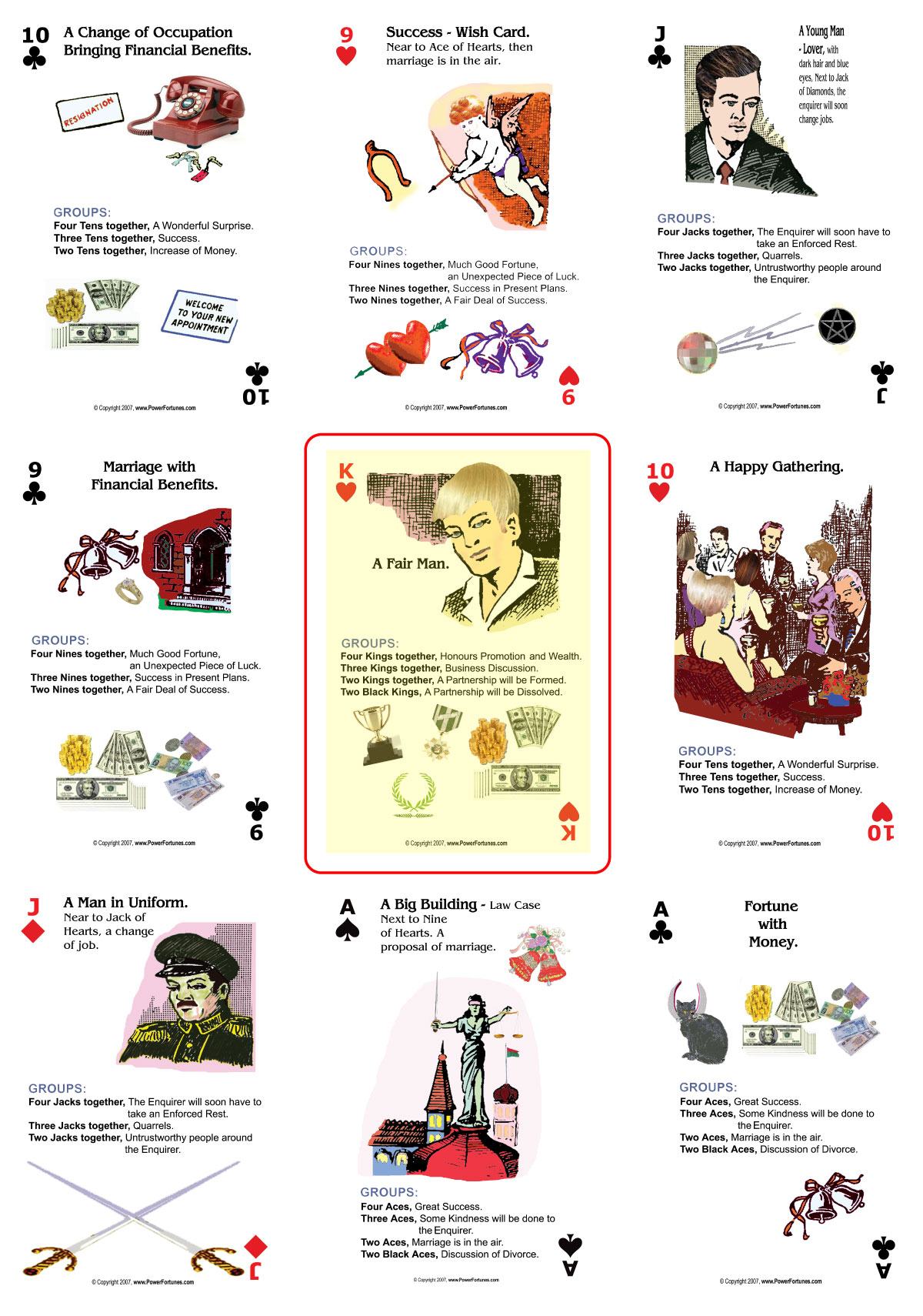 Eight cards are taken from the Pack.