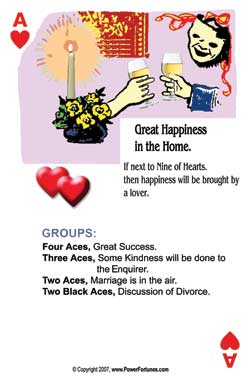 Ace of Hearts, the fortune telling card for Cancer for this week.
