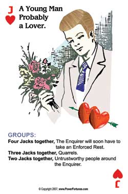 Jack of Hearts, the fortune telling card for Libra for this week.