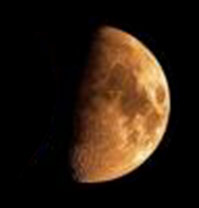 Waxing Crescent of the Moon. Day, 8 Waxing Crescent of the Moon. Day, 8