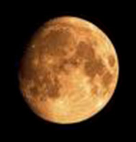 Waxing Crescent of the Moon. Day, 9