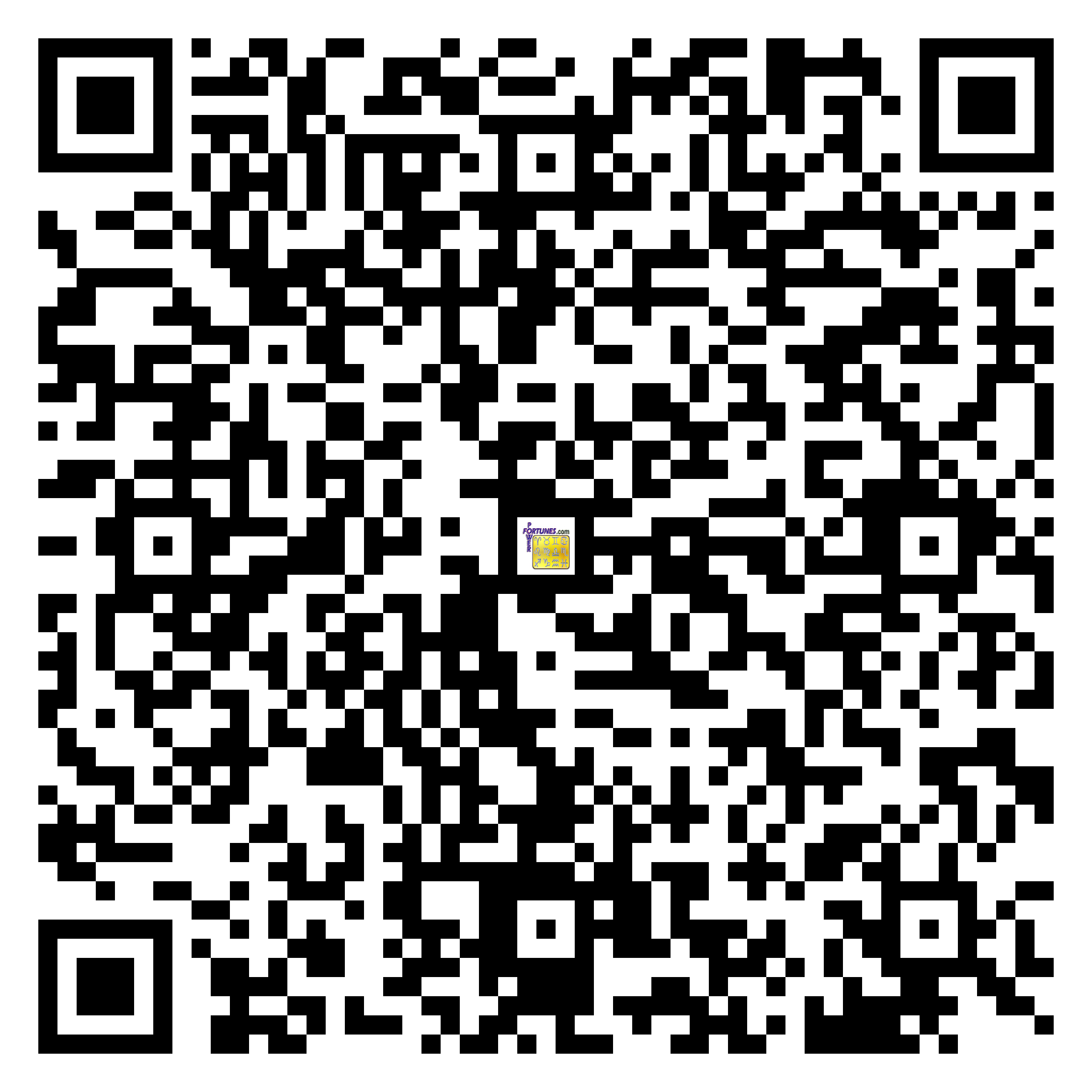 Download QR Code for PowerFortunes.com SKU# Pwr.bd48X31-m