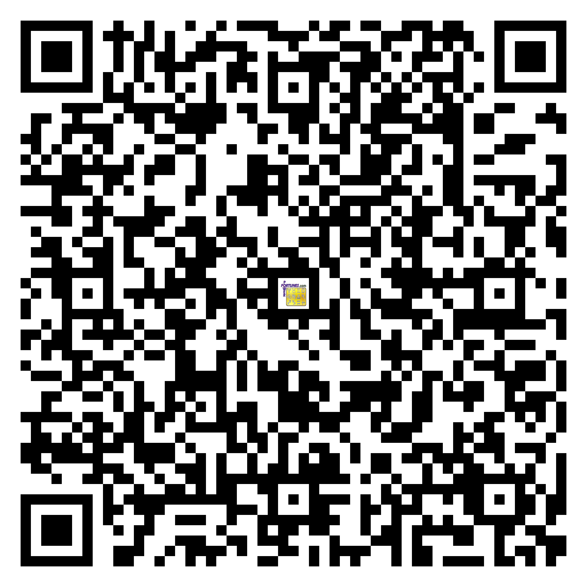 Download QR Code for PowerFortunes.com SKU# Pwr.br72X94-s