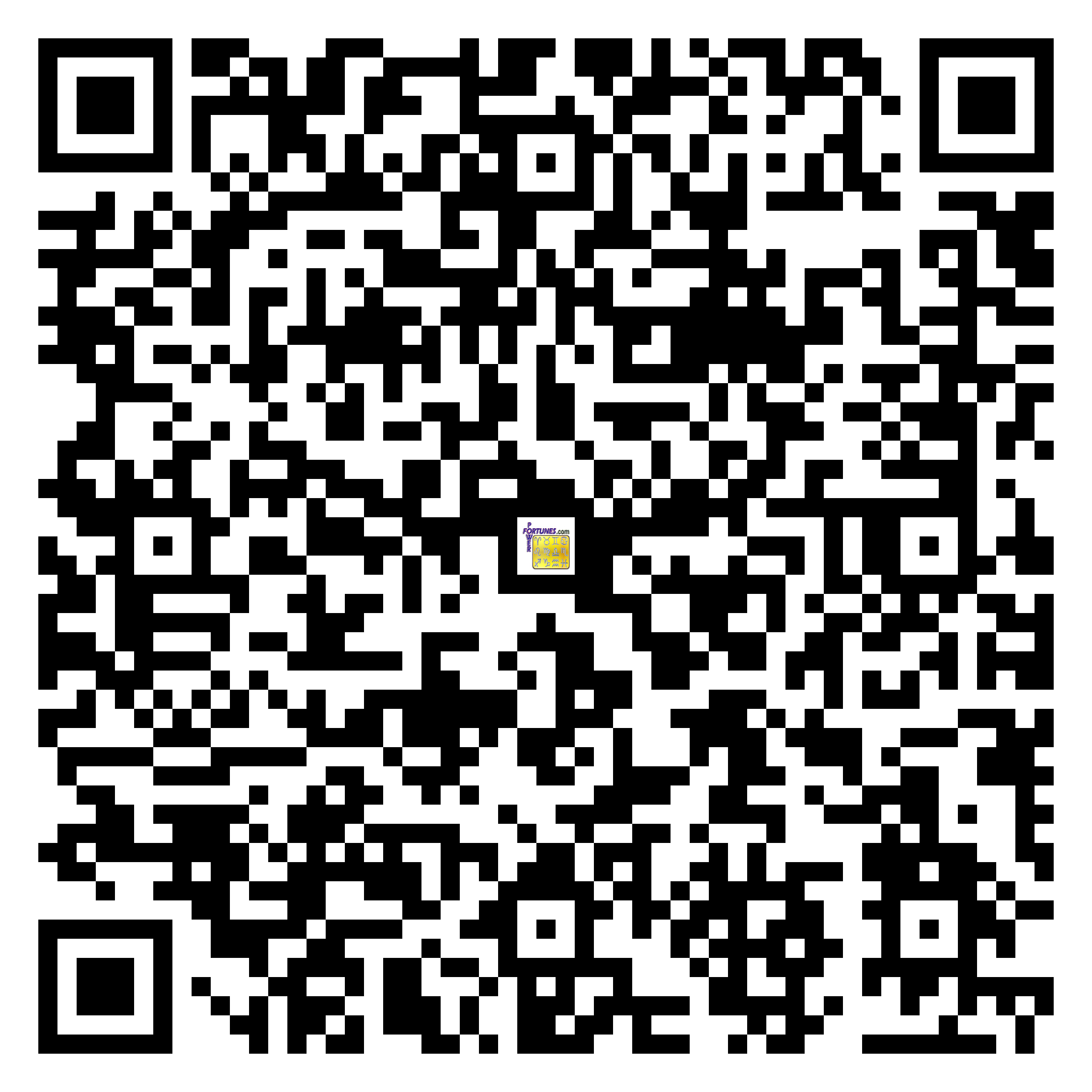 Download QR Code for PowerFortunes.com SKU# Pwr.cr91X29-s