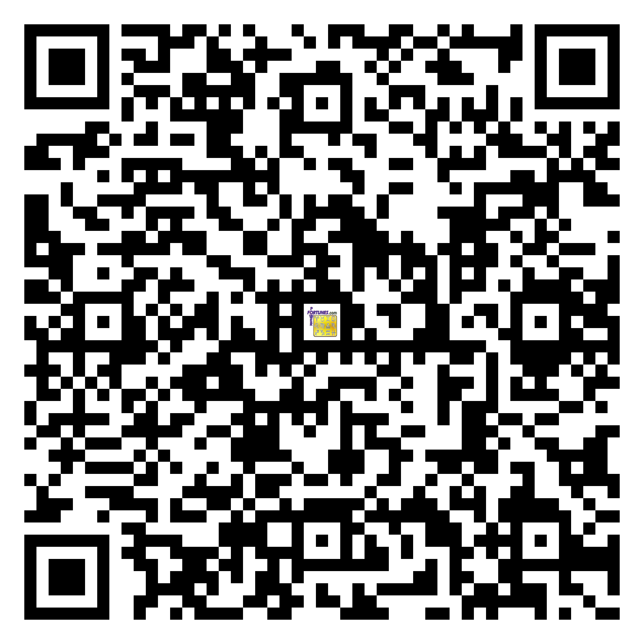 Download QR Code for PowerFortunes.com SKU# Pwr.fy01X06-m