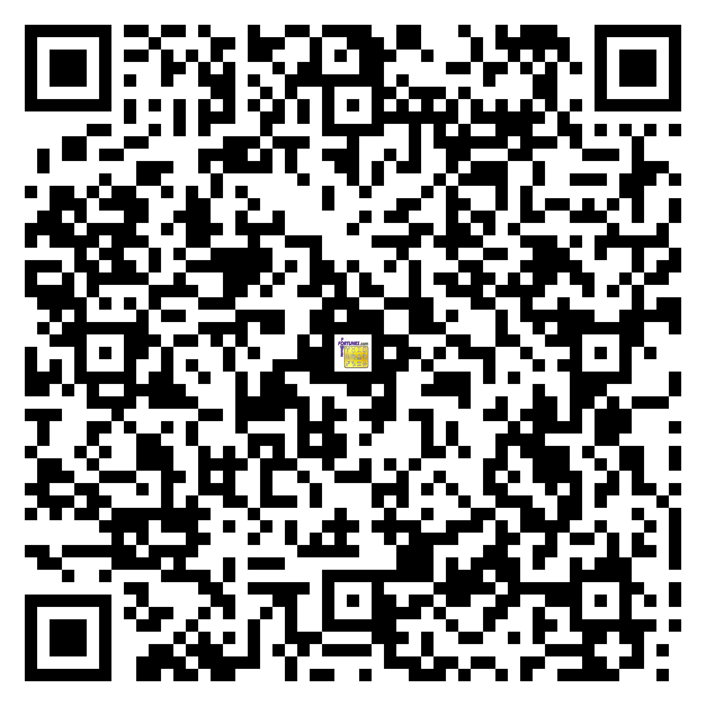 Download QR Code for PowerFortunes.com SKU# Pwr.fy02X47-m