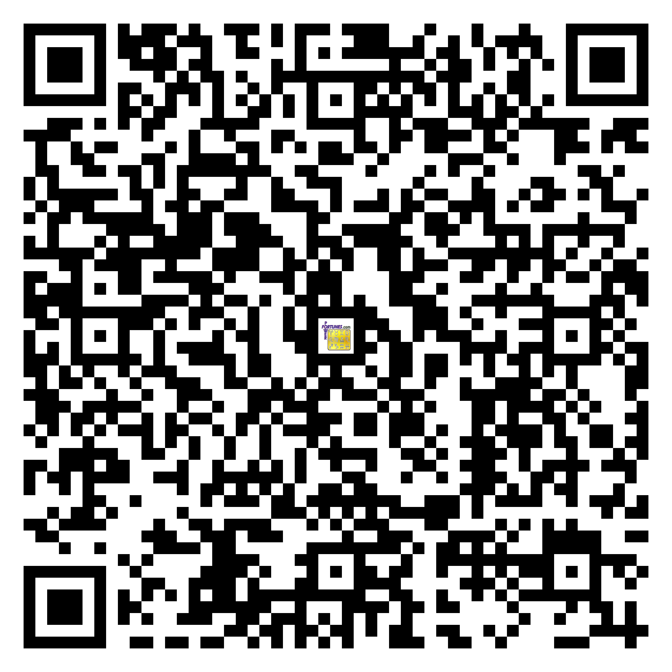 Download QR Code for PowerFortunes.com SKU# Pwr.fy04X34-m