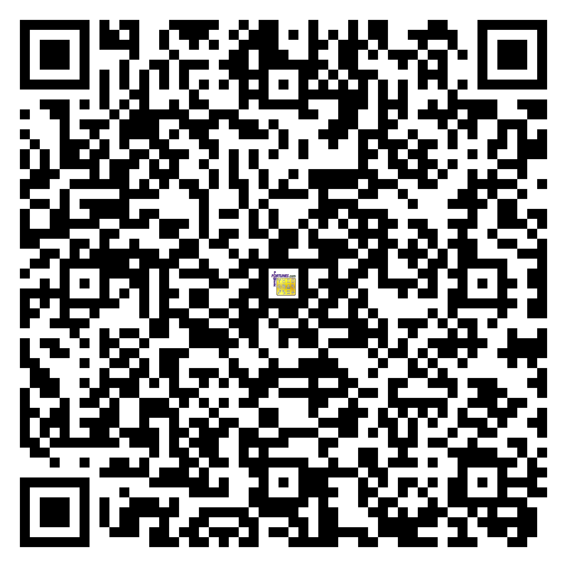 Download QR Code for PowerFortunes.com SKU# Pwr.fy07X16-m