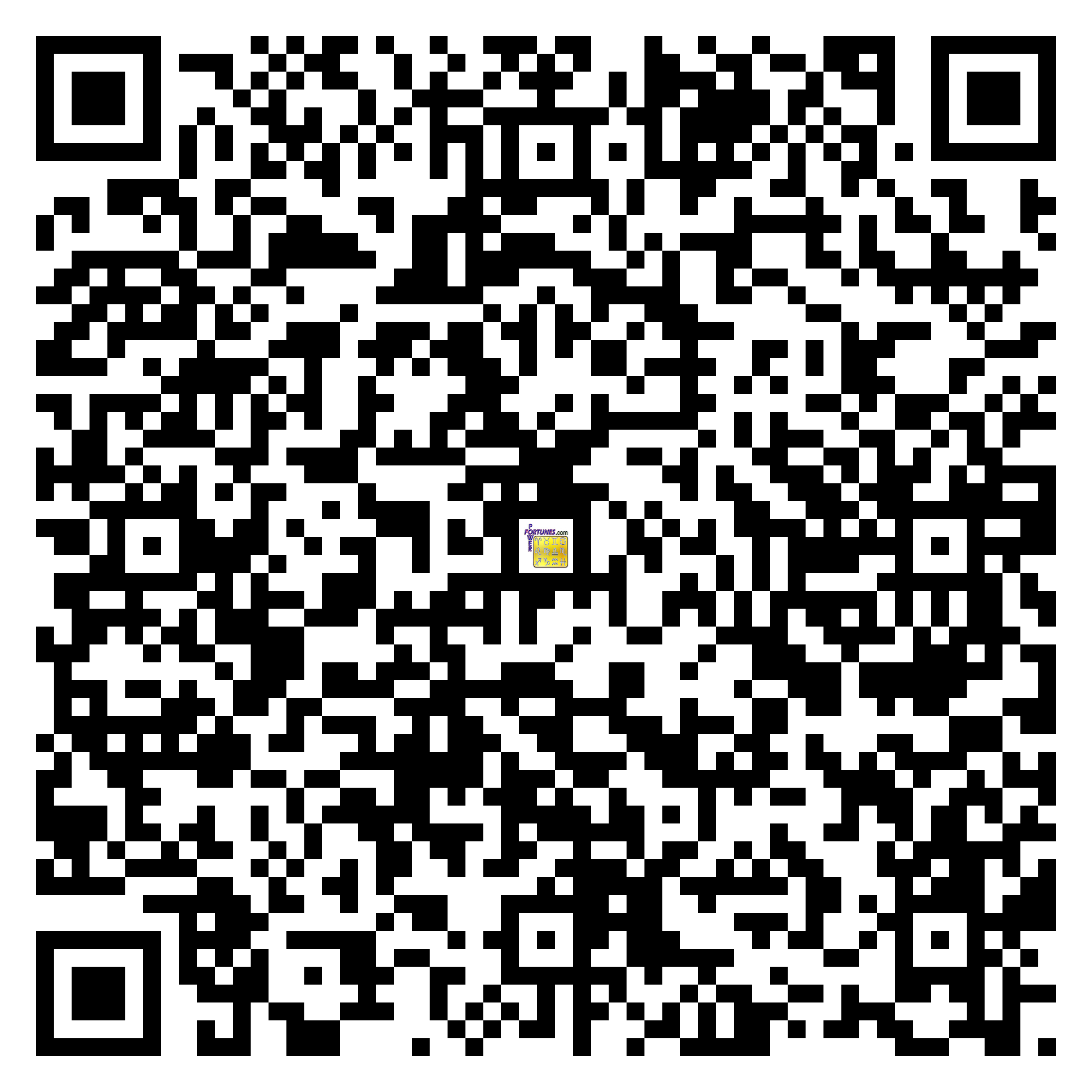 Download QR Code for PowerFortunes.com SKU# Pwr.fy09X19-m