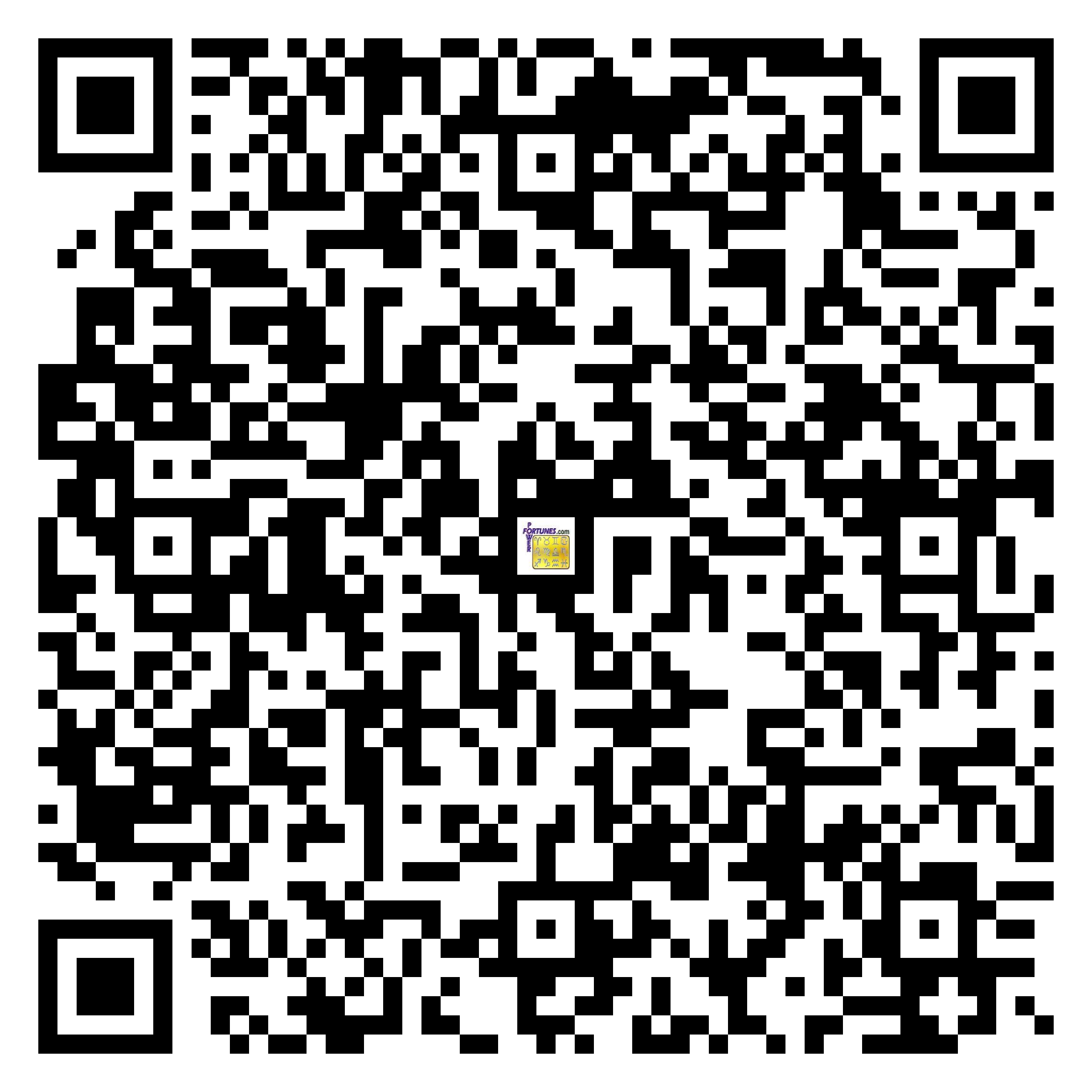 Download QR Code for PowerFortunes.com SKU# Pwr.fy16X18-m
