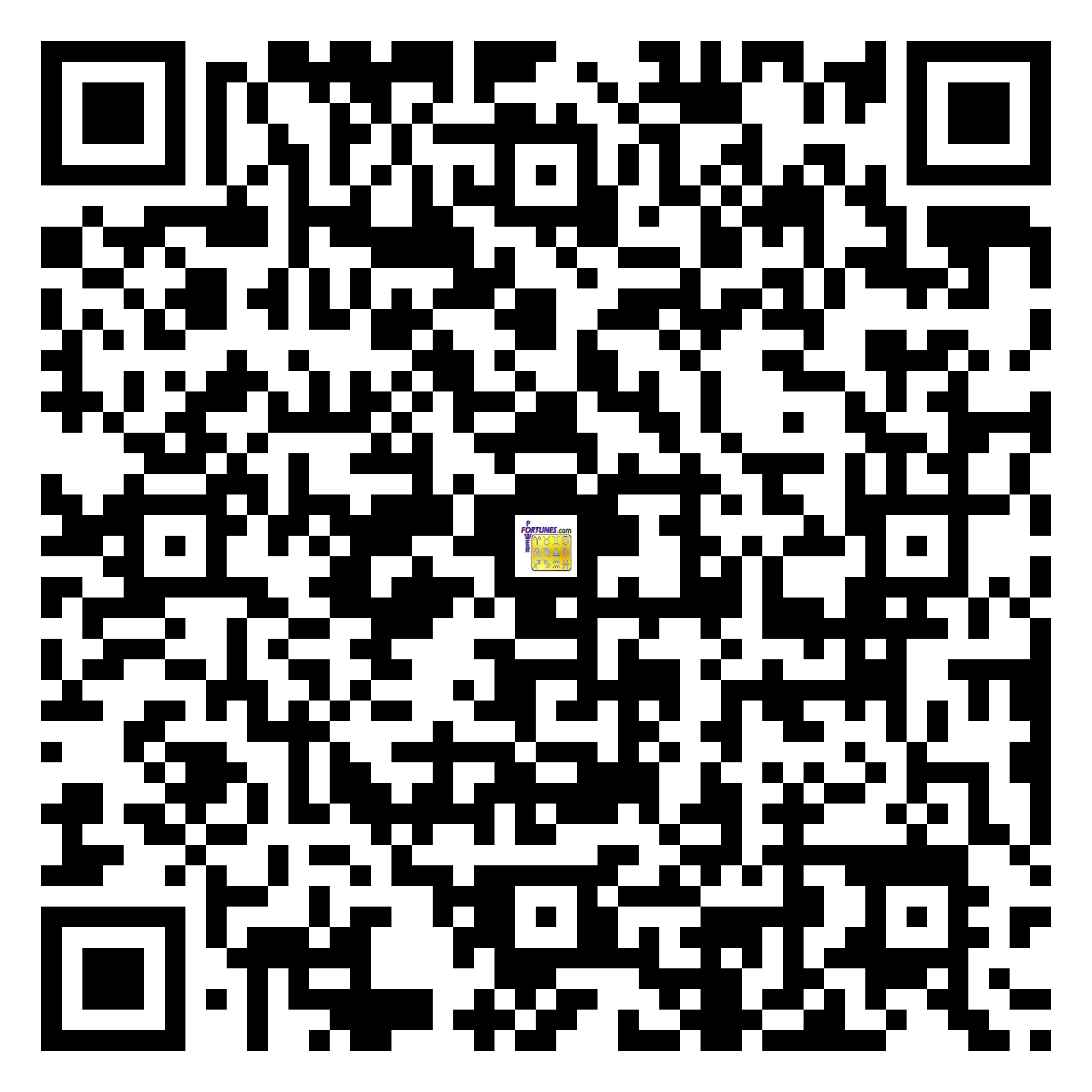 Download QR Code for PowerFortunes.com SKU# Pwr.fy21X35-m