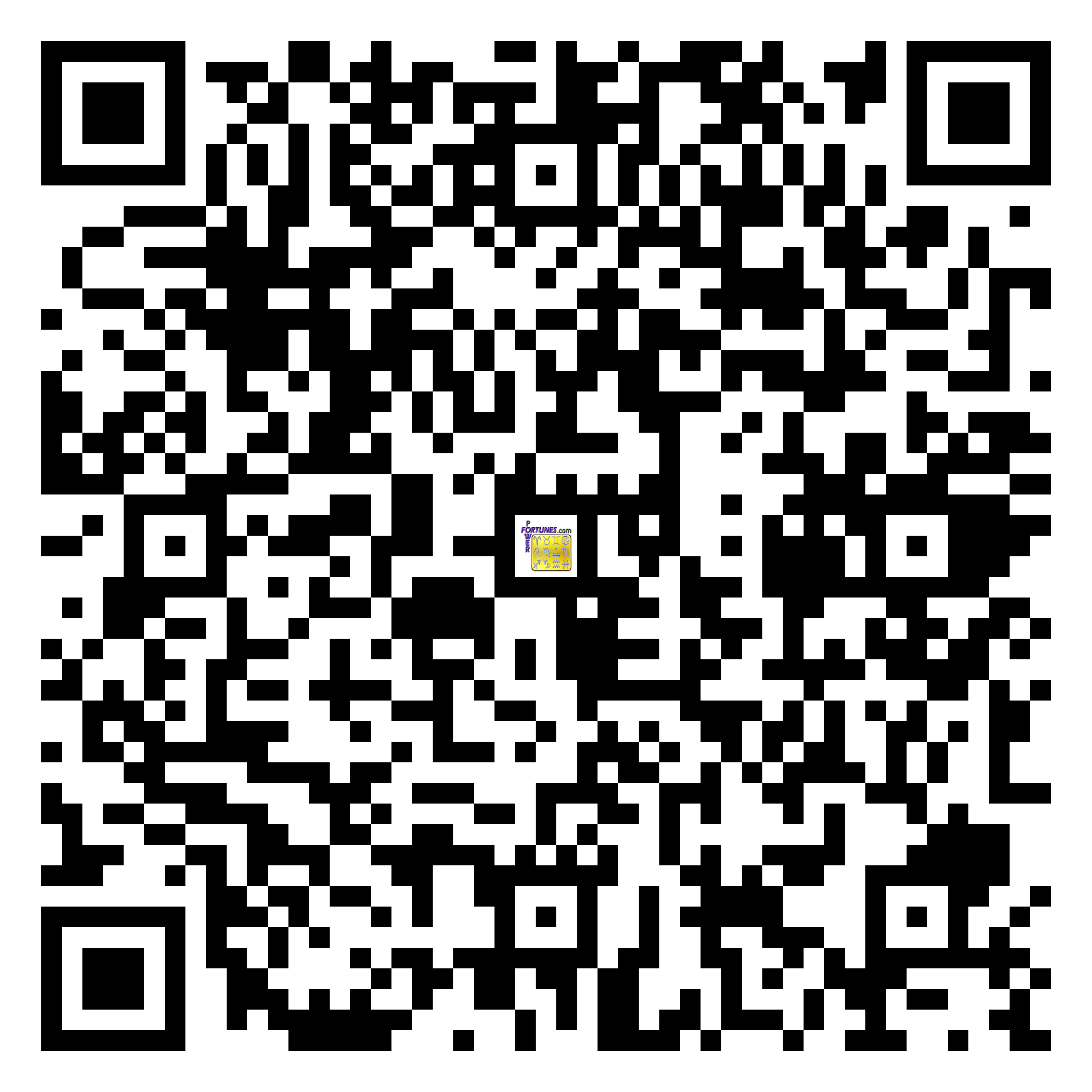 Download QR Code for PowerFortunes.com SKU# Pwr.fy25X38-m