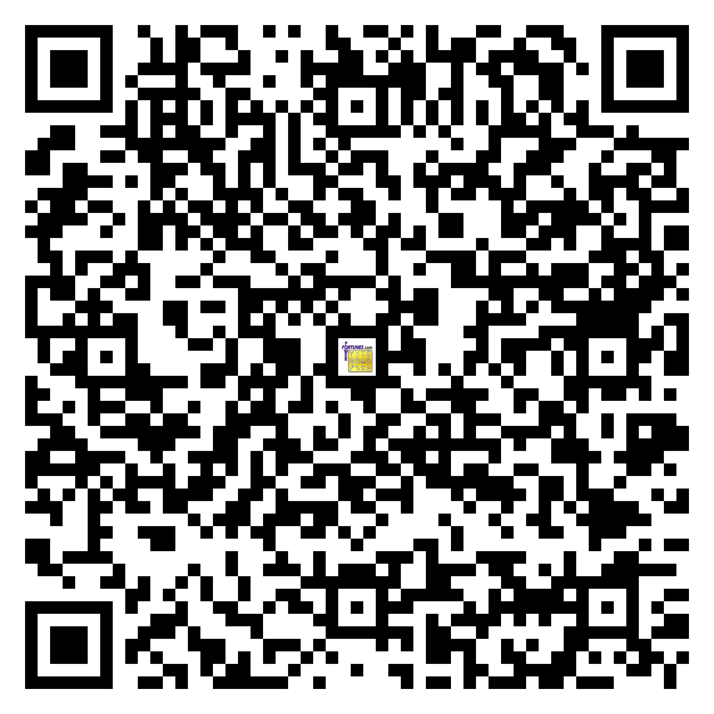 Download QR Code for PowerFortunes.com SKU# Pwr.fy29X49-m