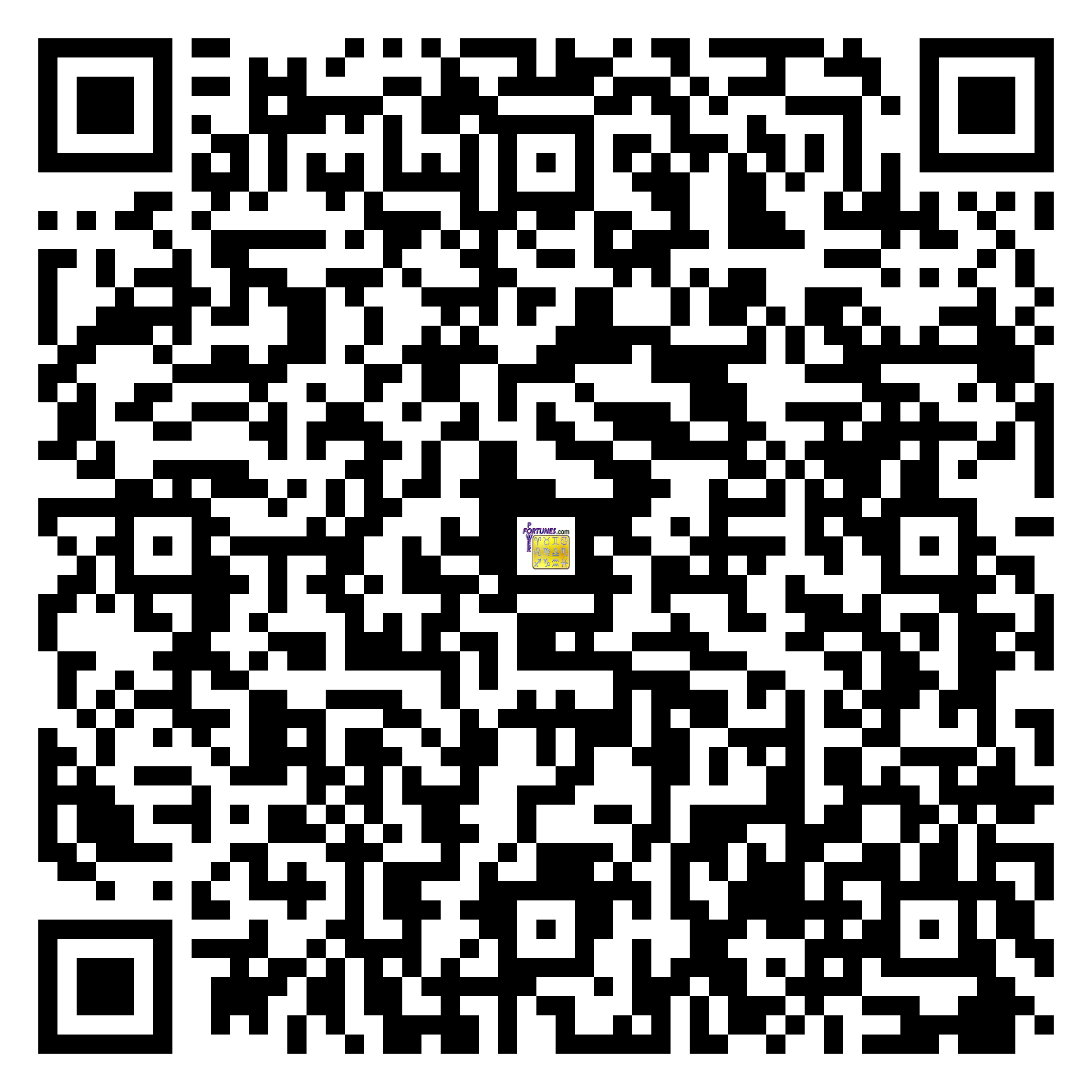 Download QR Code for PowerFortunes.com SKU# Pwr.fy32X170-m