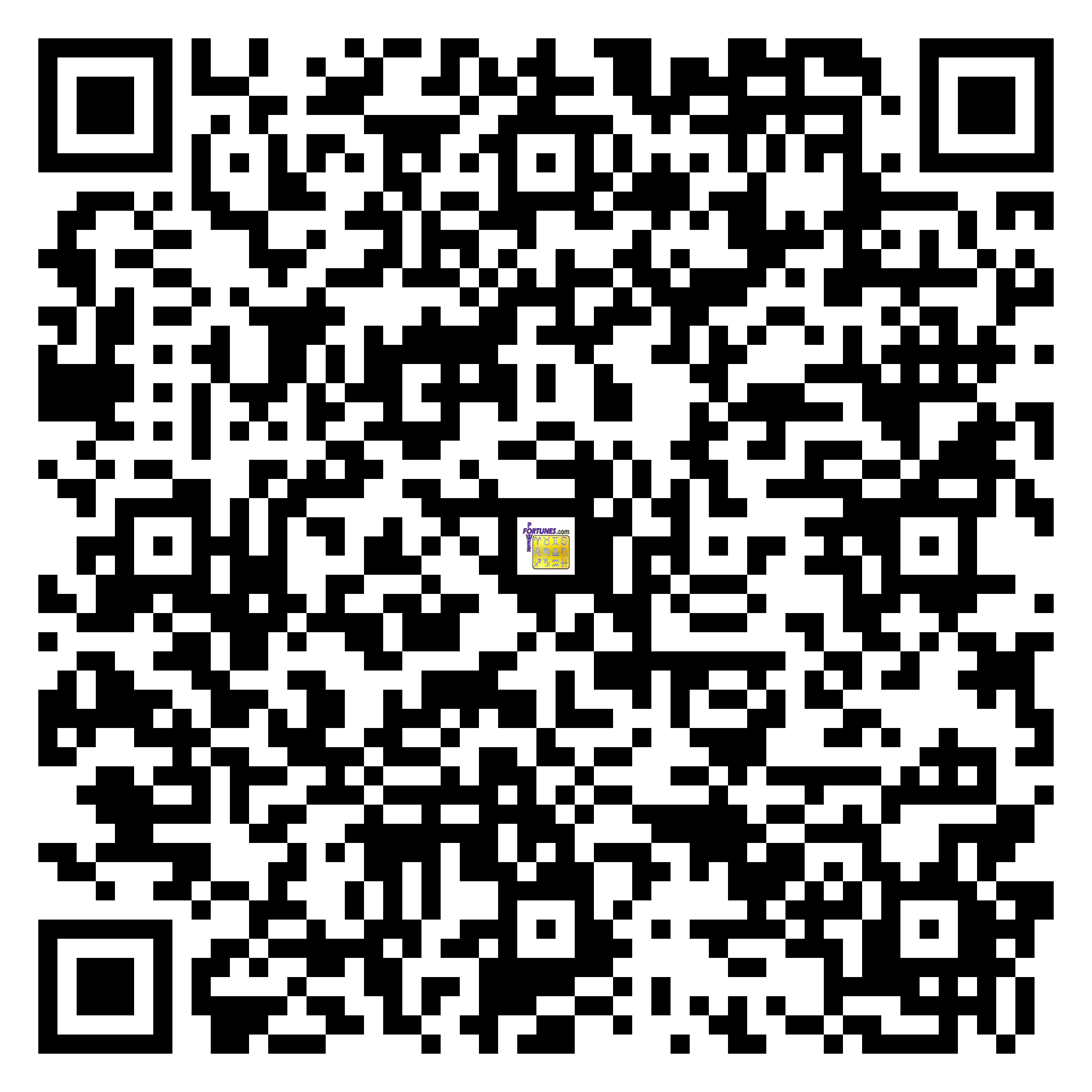 Download QR Code for PowerFortunes.com SKU# Pwr.fy38X24-m