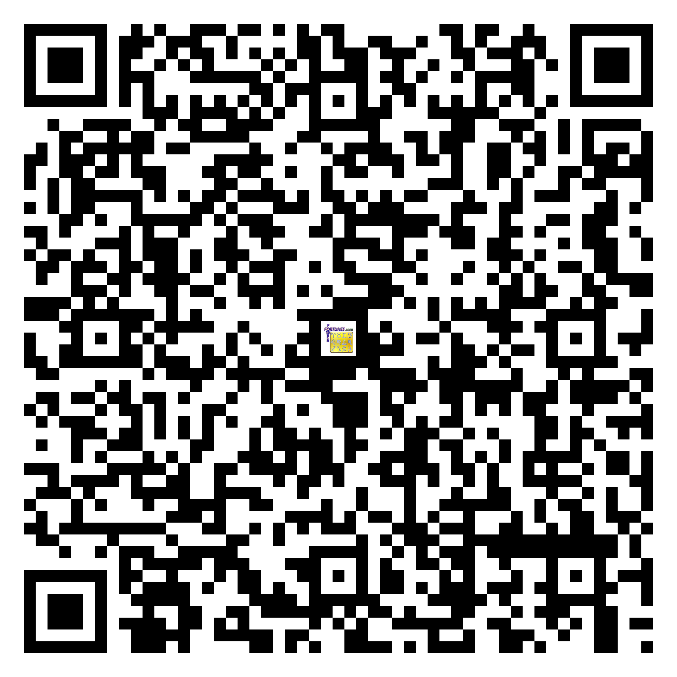 Download QR Code for PowerFortunes.com SKU# Pwr.fy40X26-m