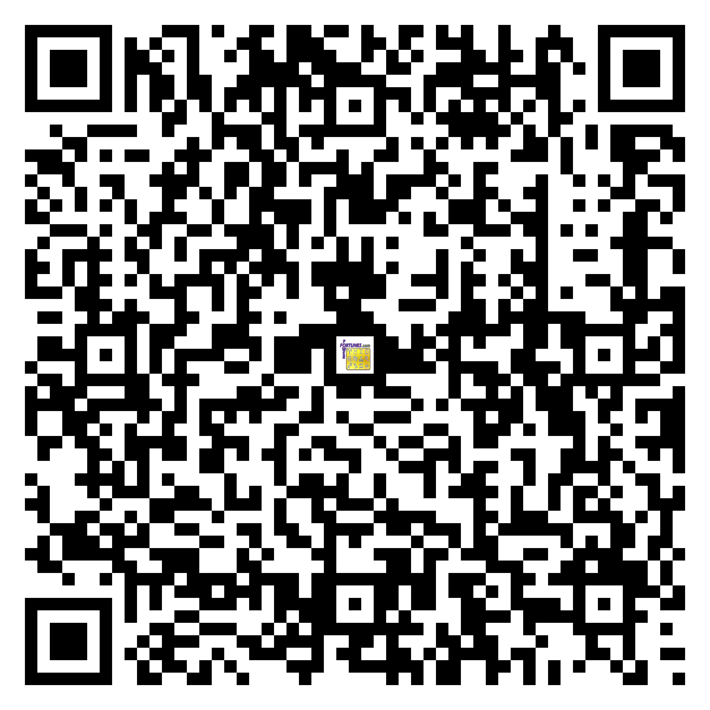 Download QR Code for PowerFortunes.com SKU# Pwr.fy42X28-m