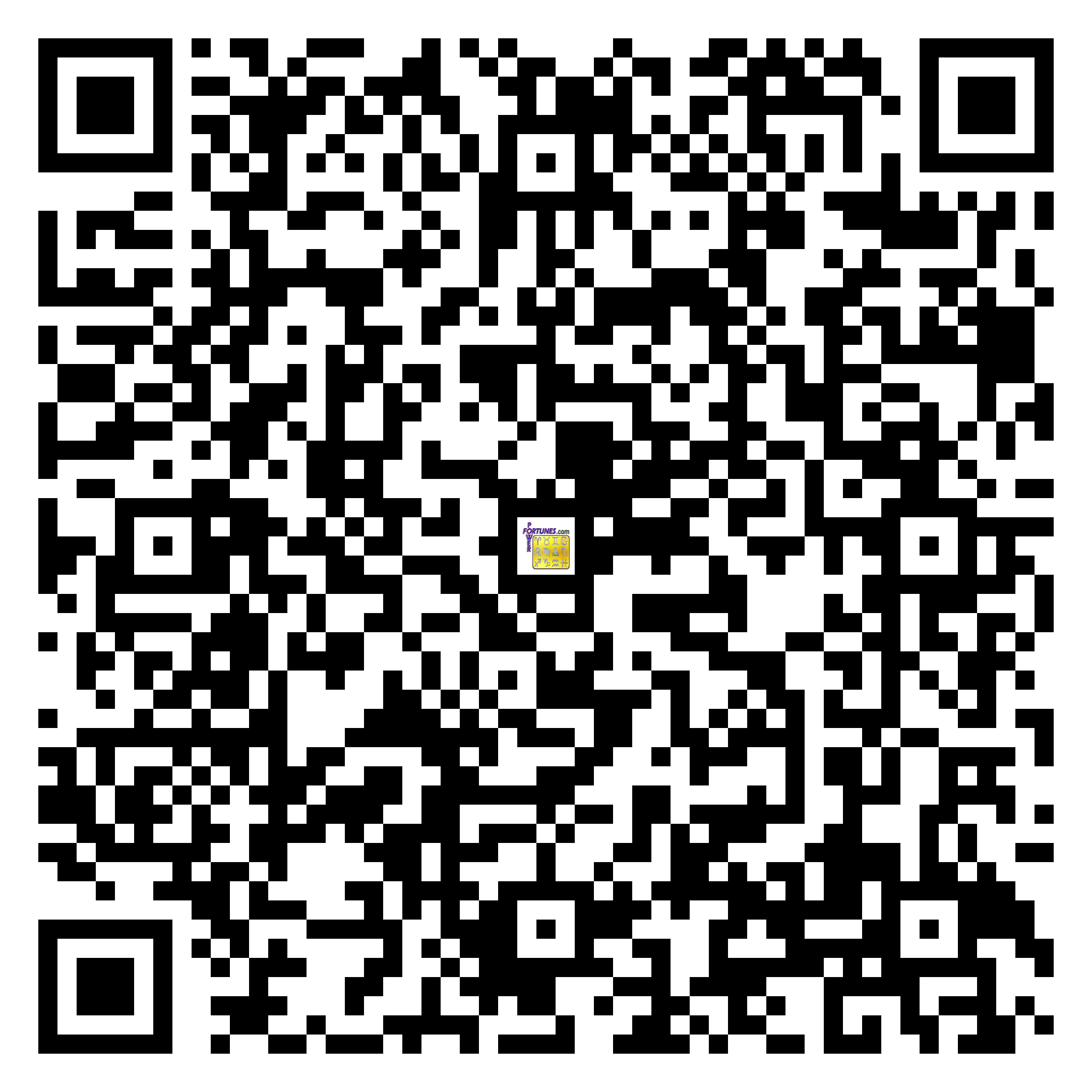 Download QR Code for PowerFortunes.com SKU# Pwr.fy43X173-s