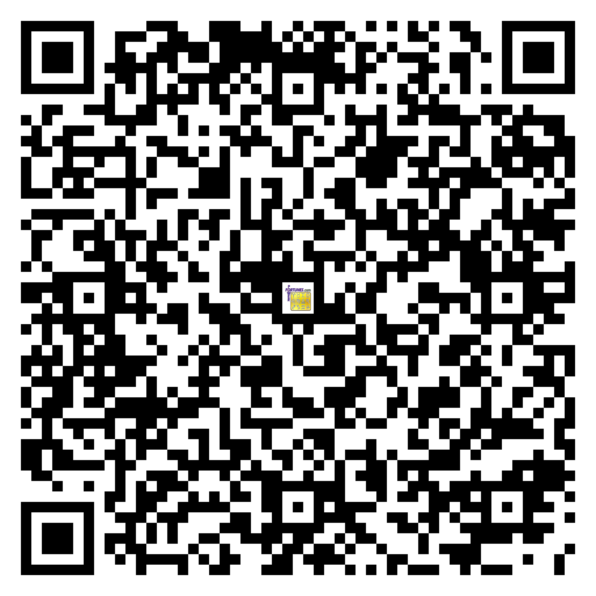 Download QR Code for PowerFortunes.com SKU# Pwr.fy92X148-m