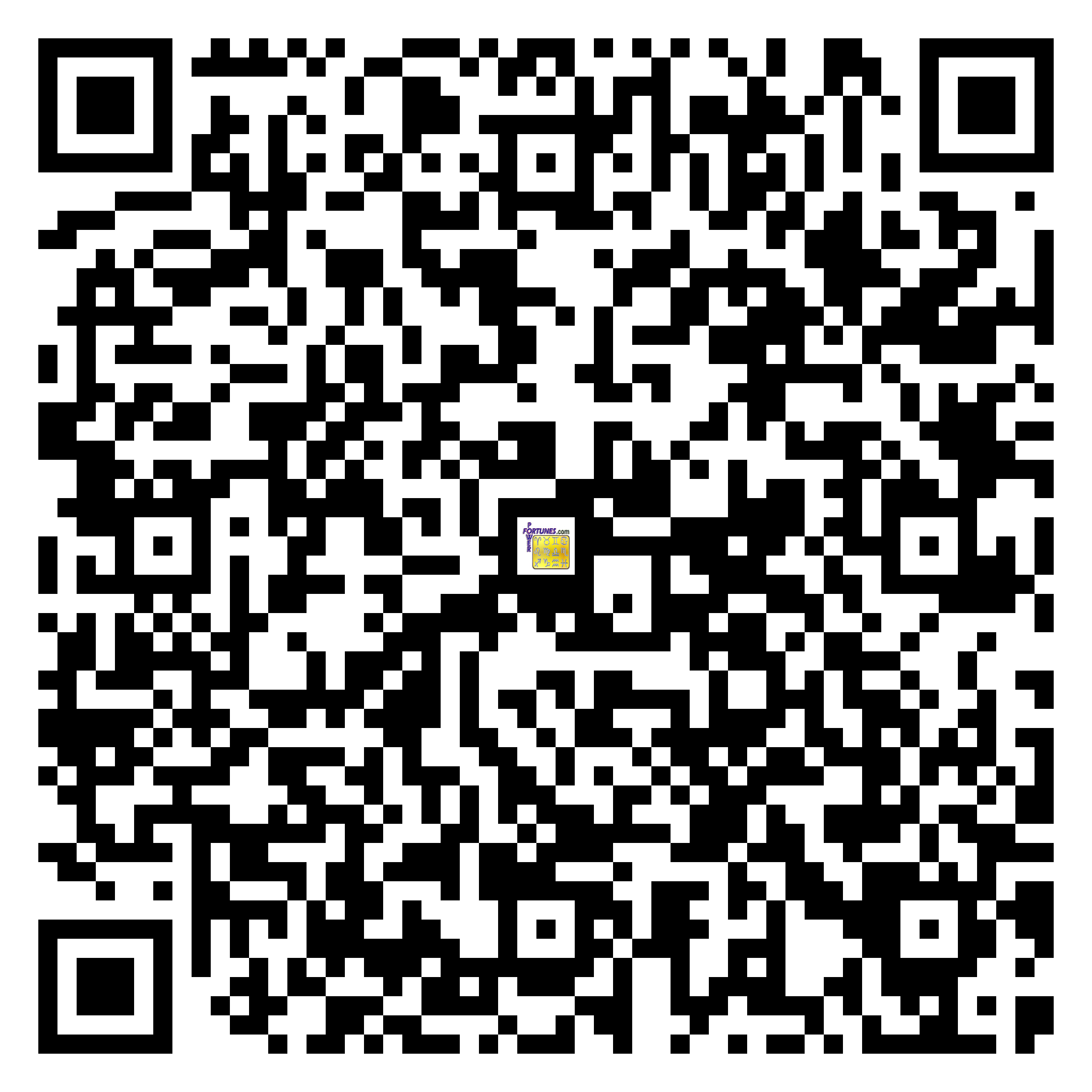 Download QR Code for PowerFortunes.com SKU# Pwr.fy95X151-m