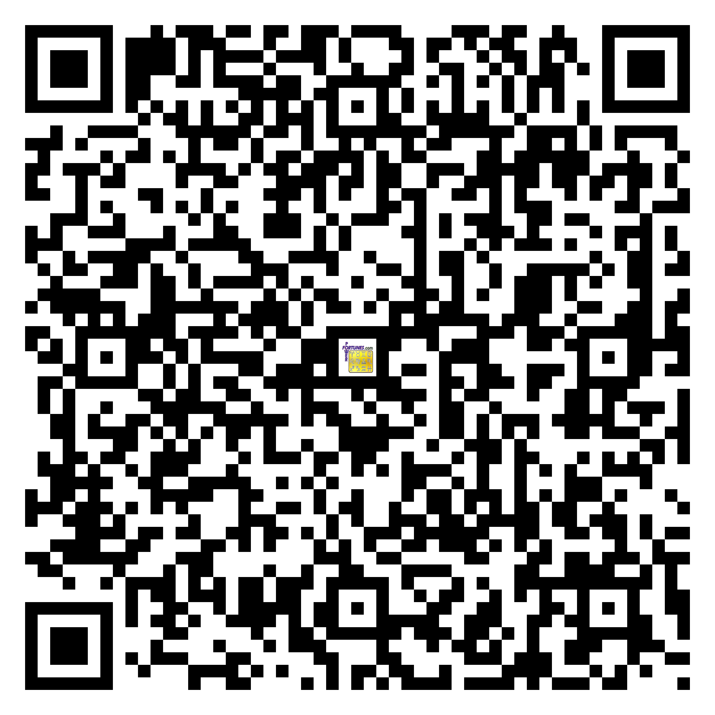 Download QR Code for PowerFortunes.com SKU# Pwr.lk52X168-m