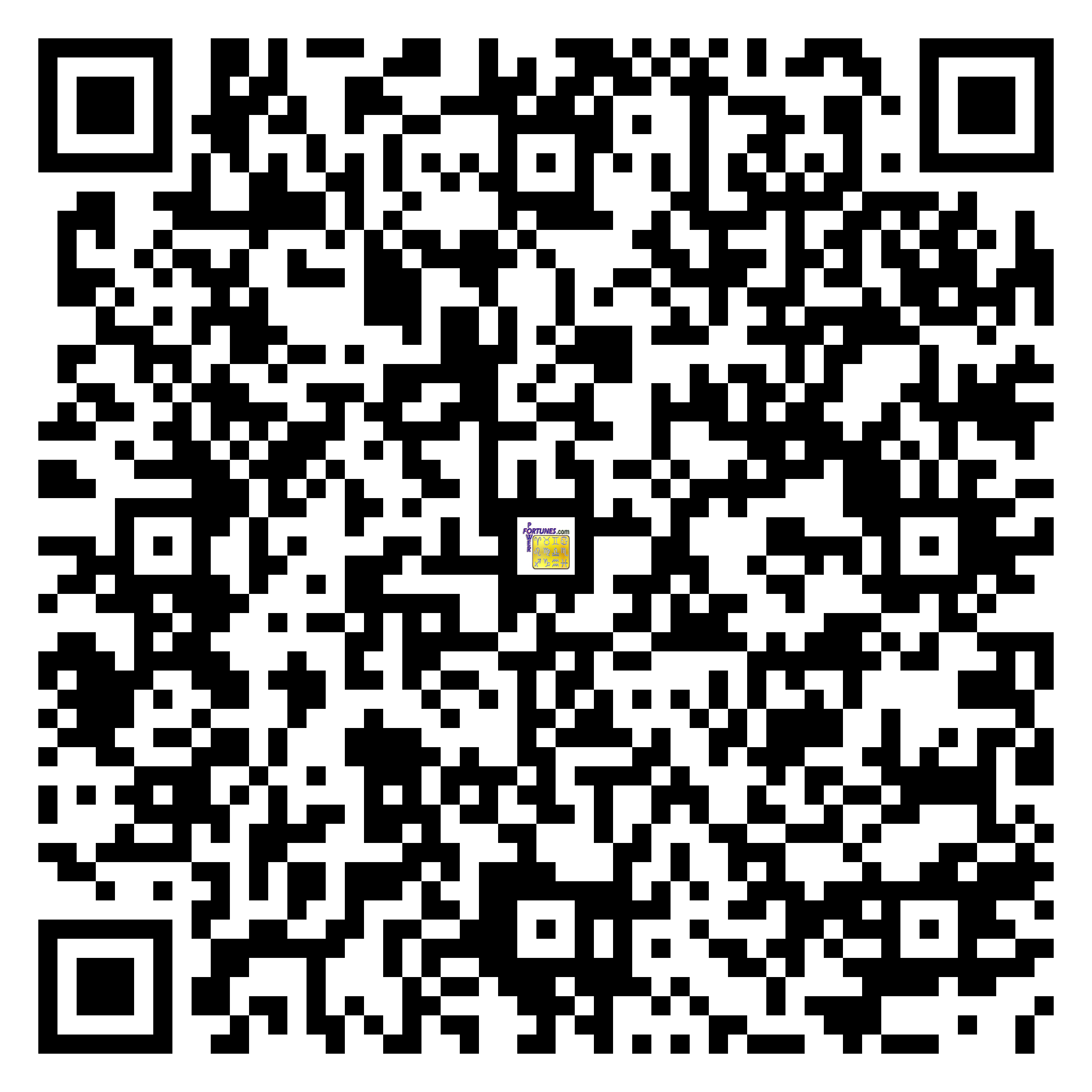 Download QR Code for PowerFortunes.com SKU# Pwr.lk54X115-s