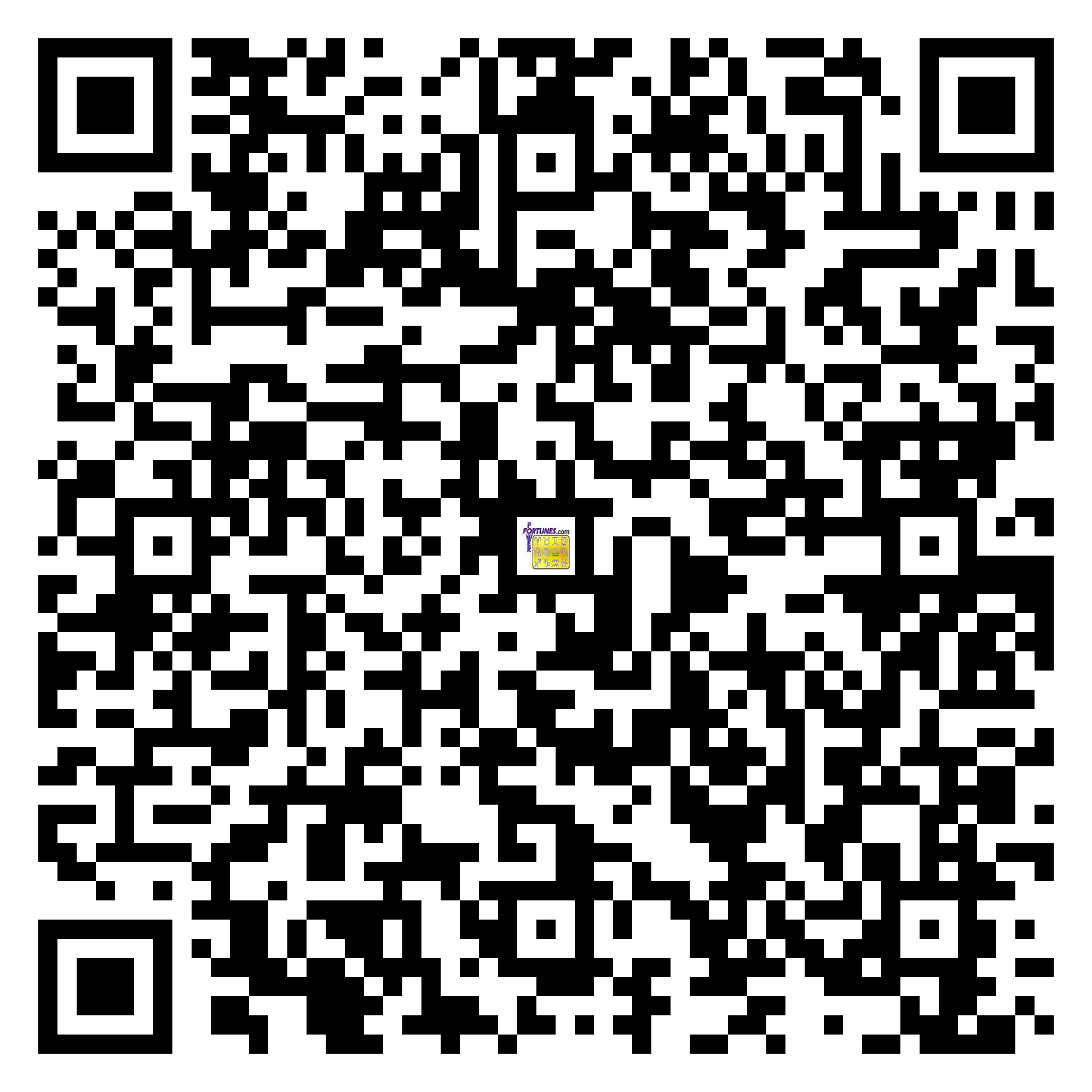 Download QR Code for PowerFortunes.com SKU# Pwr.lk62X90-s