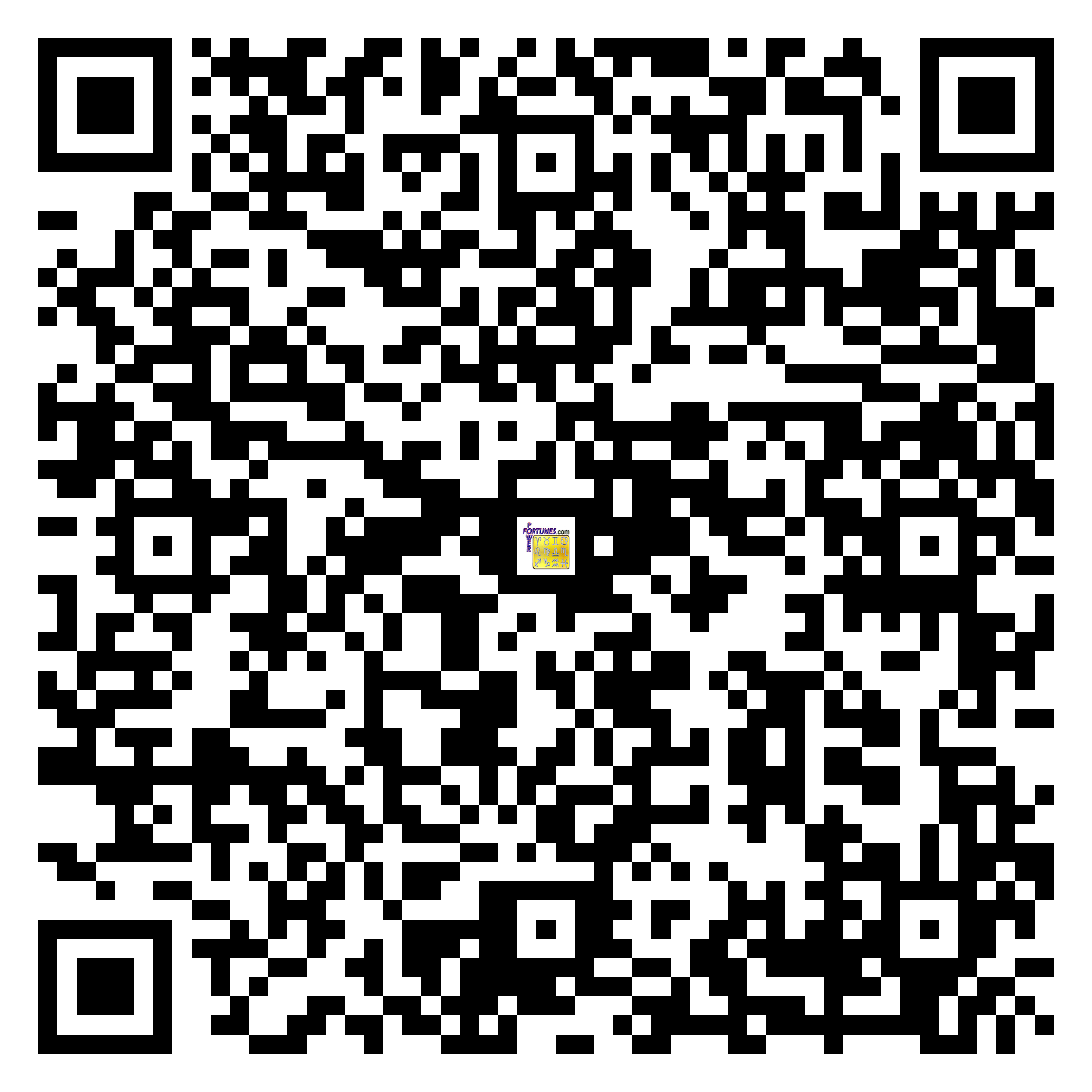 Download QR Code for PowerFortunes.com SKU# Pwr.lk63X103-s