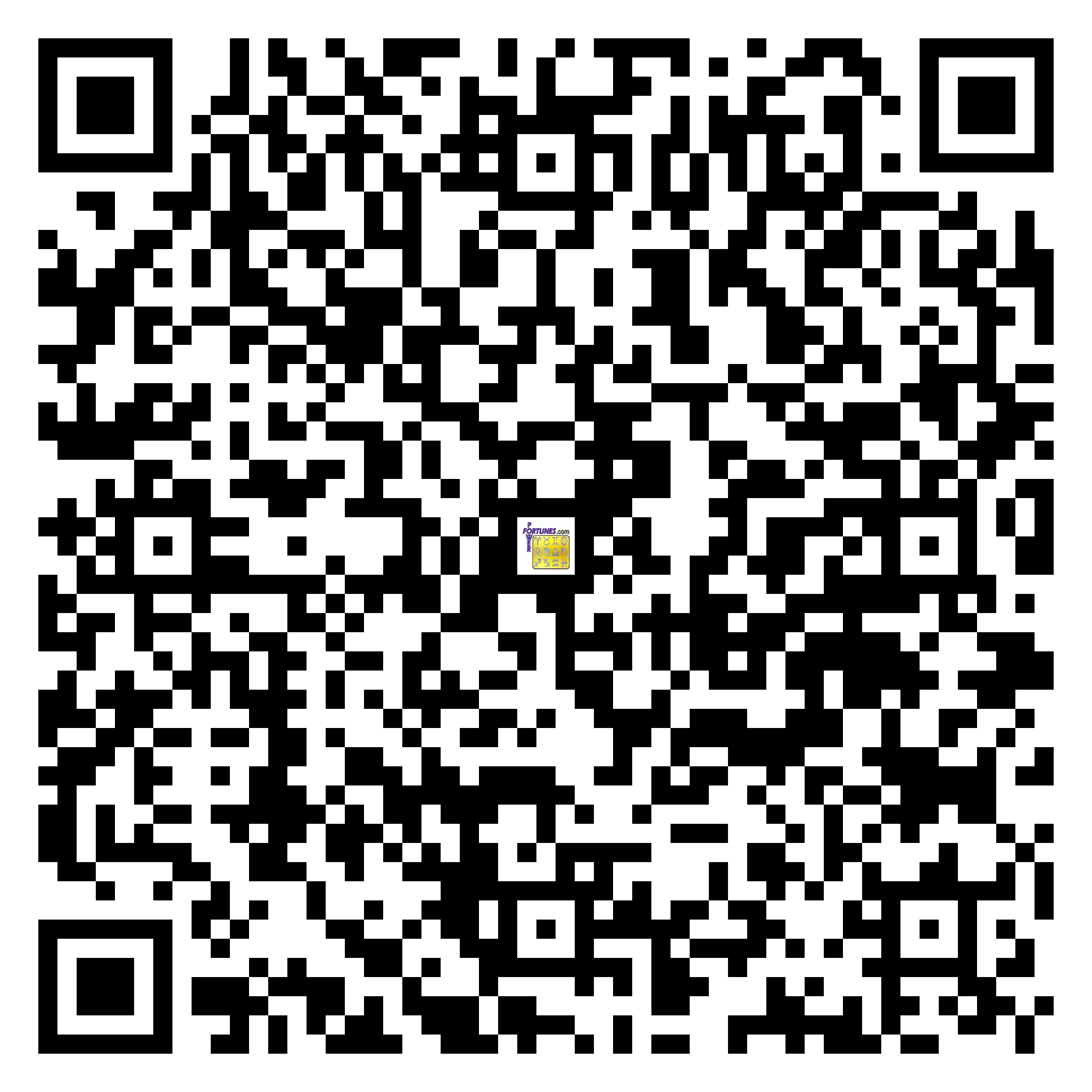 Download QR Code for PowerFortunes.com SKU# Pwr.lk77X133-m