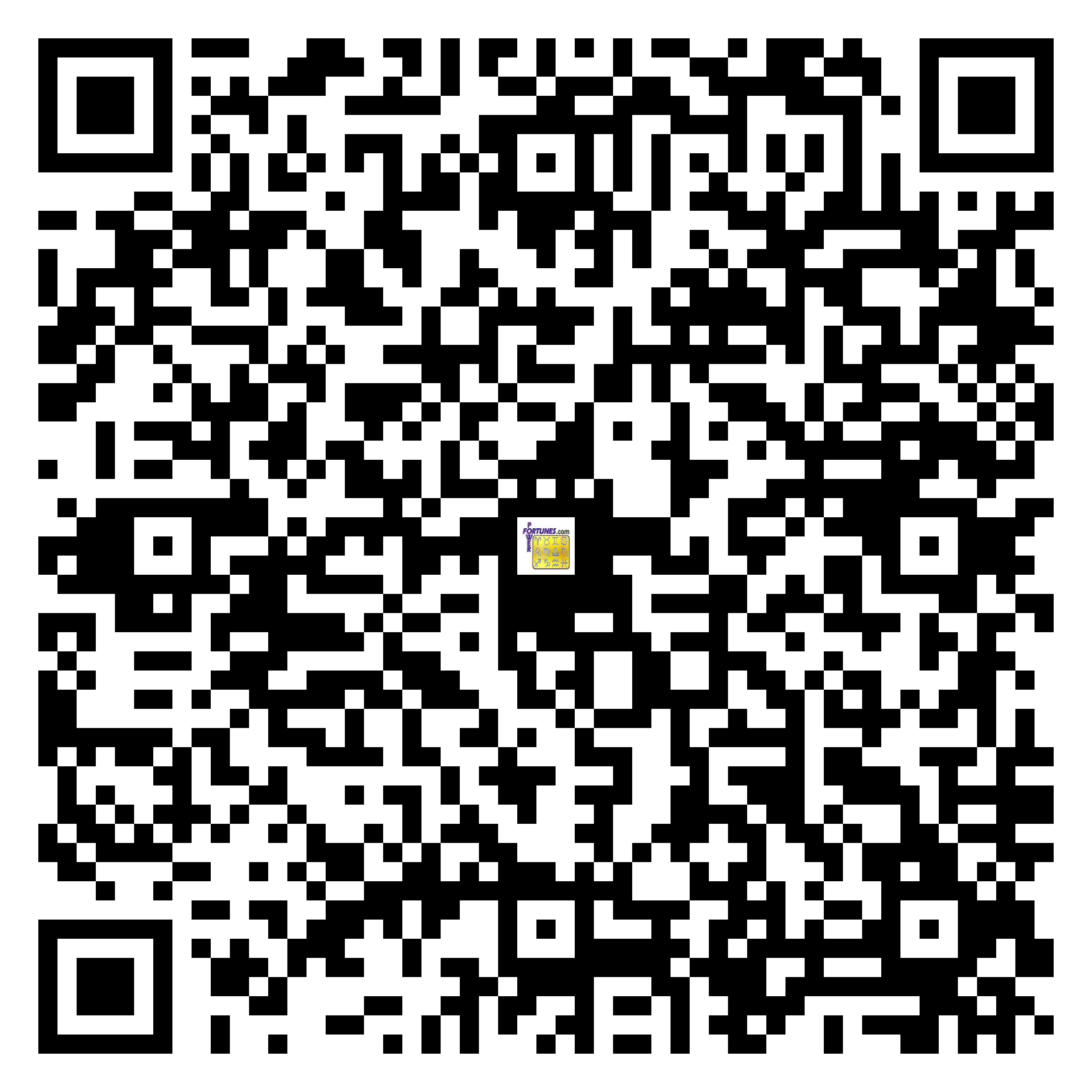 Download QR Code for PowerFortunes.com SKU# Pwr.lk78X135-m