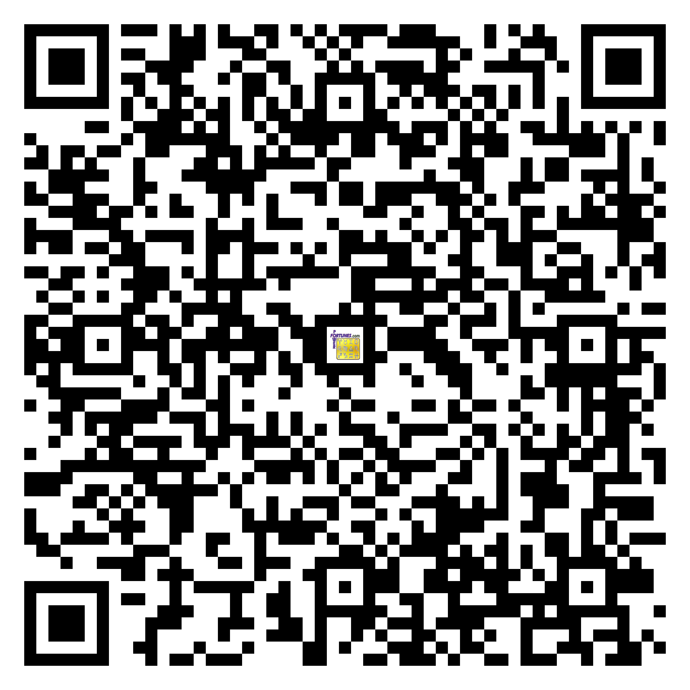 Download QR Code for PowerFortunes.com SKU# Pwr.lk83X140-m