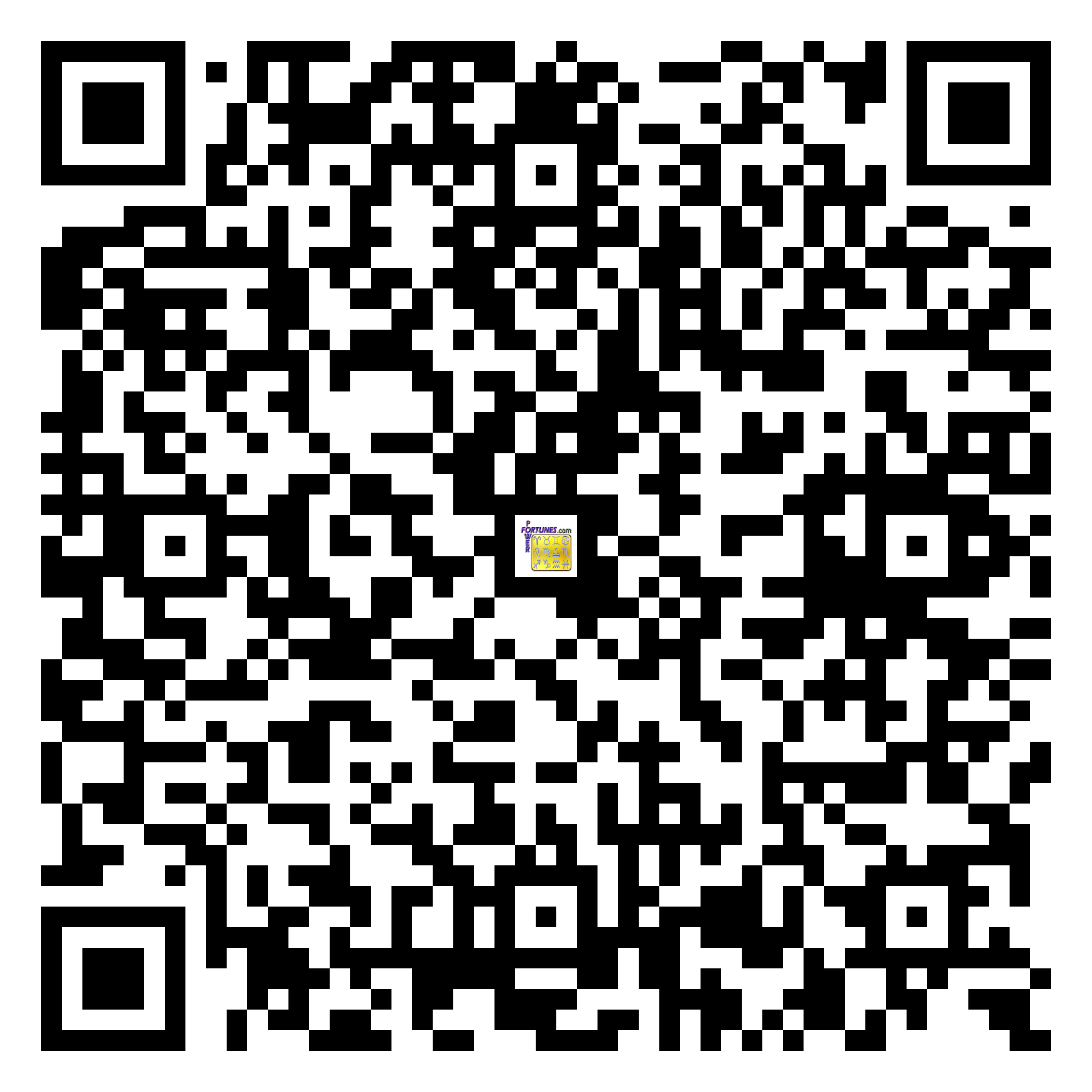 Download QR Code for PowerFortunes.com SKU# Pwr.mn125X72-s
