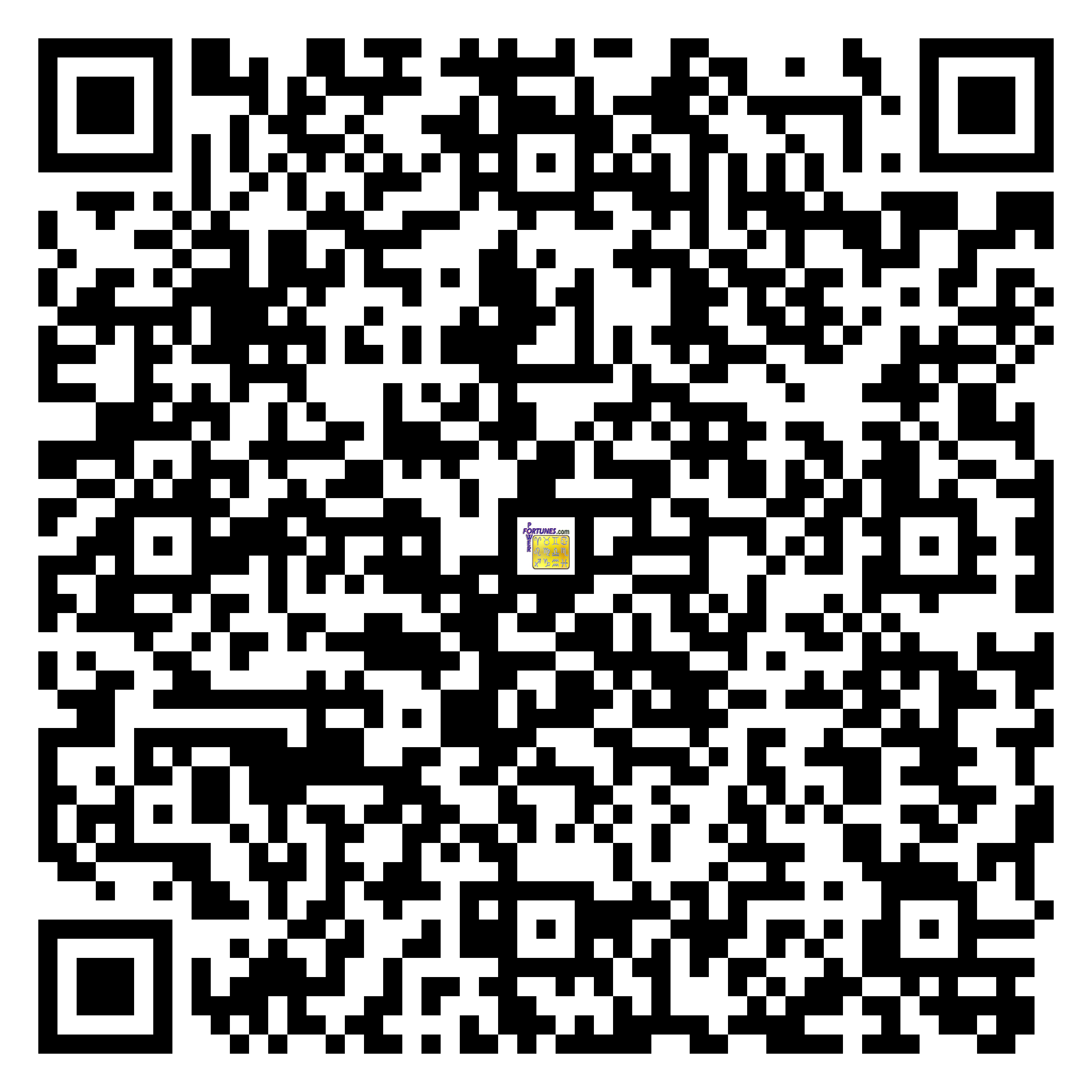 Download QR Code for PowerFortunes.com SKU# Pwr.mn126X131-s