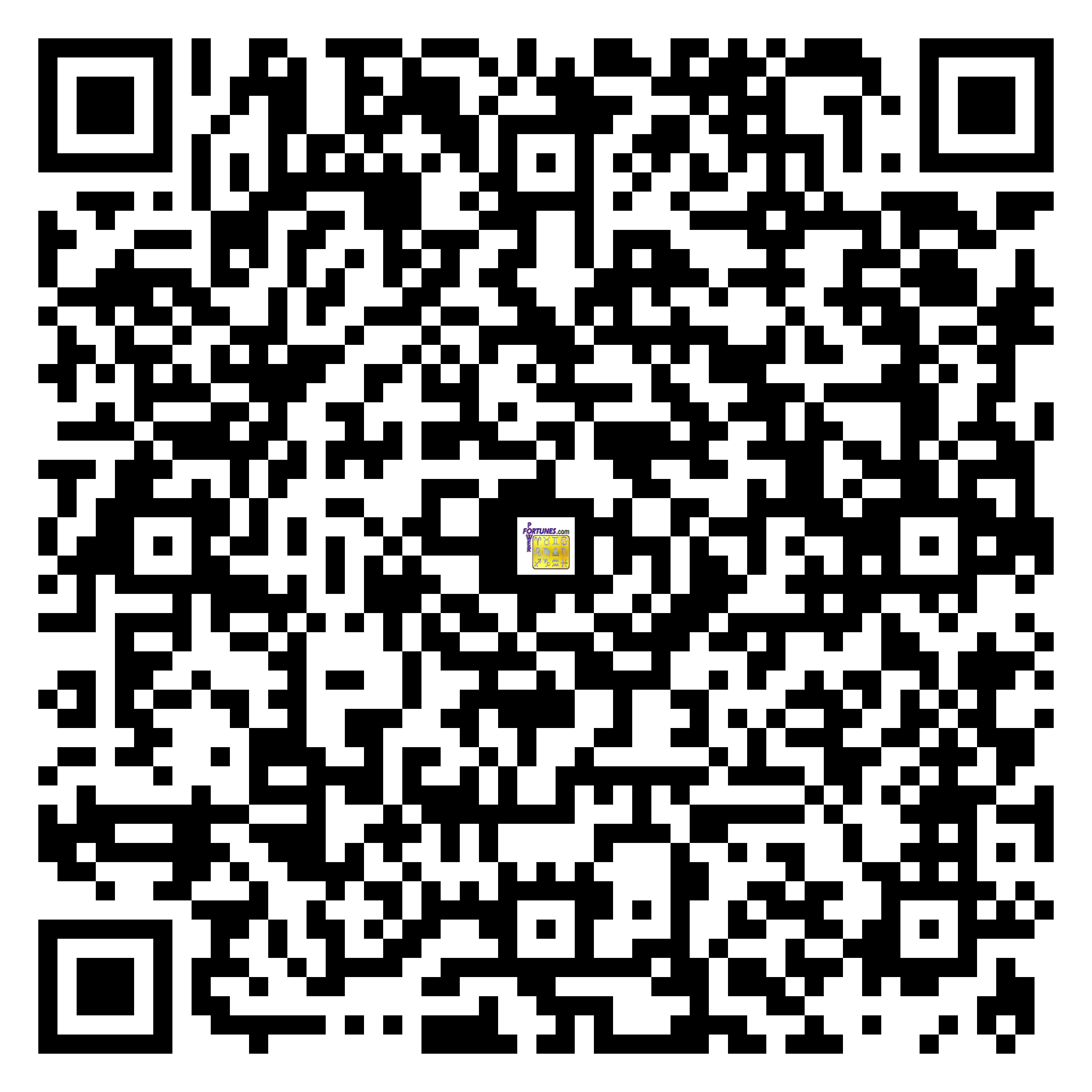 Download QR Code for PowerFortunes.com SKU# Pwr.mn127X56-s