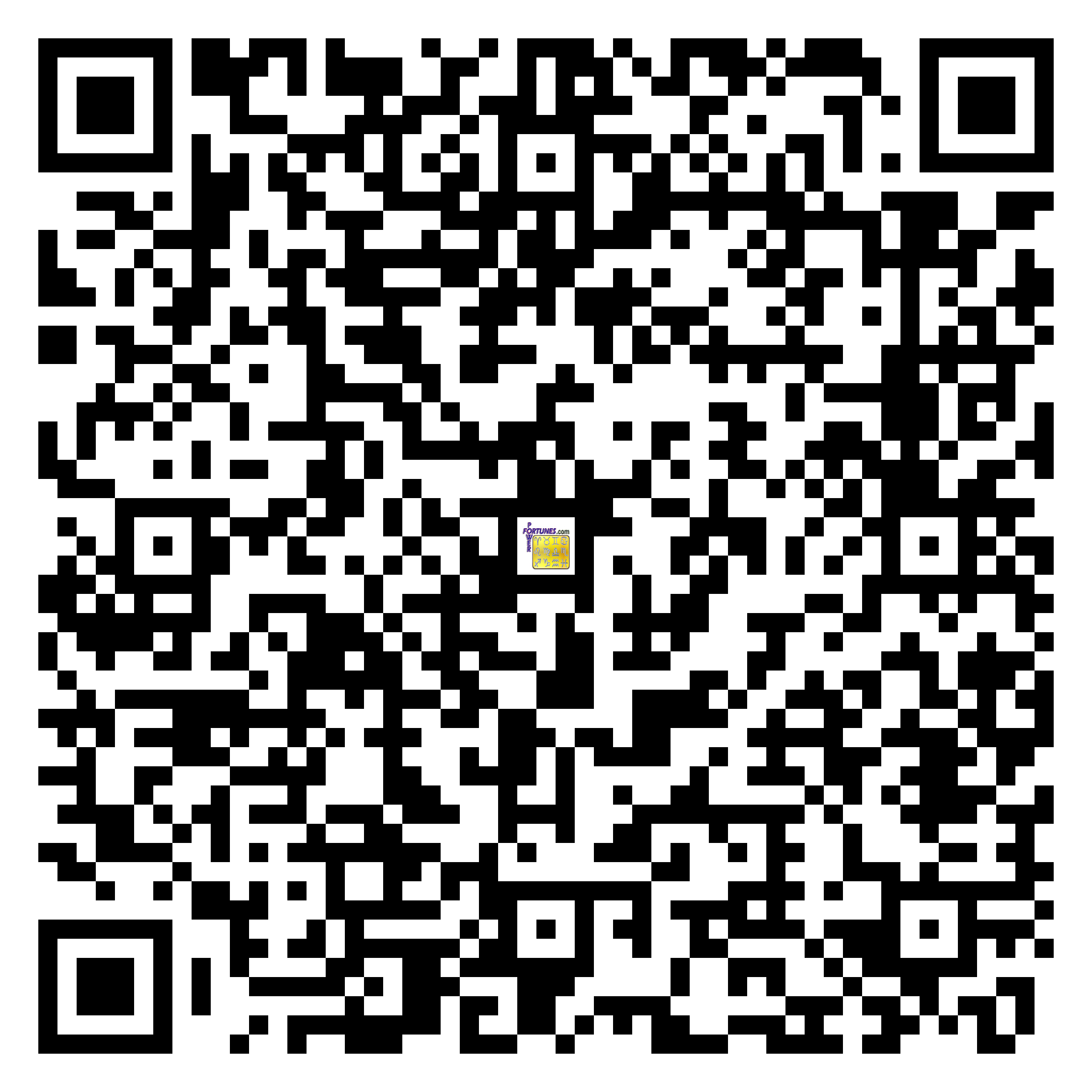 Download QR Code for PowerFortunes.com SKU# Pwr.mn128X73-s