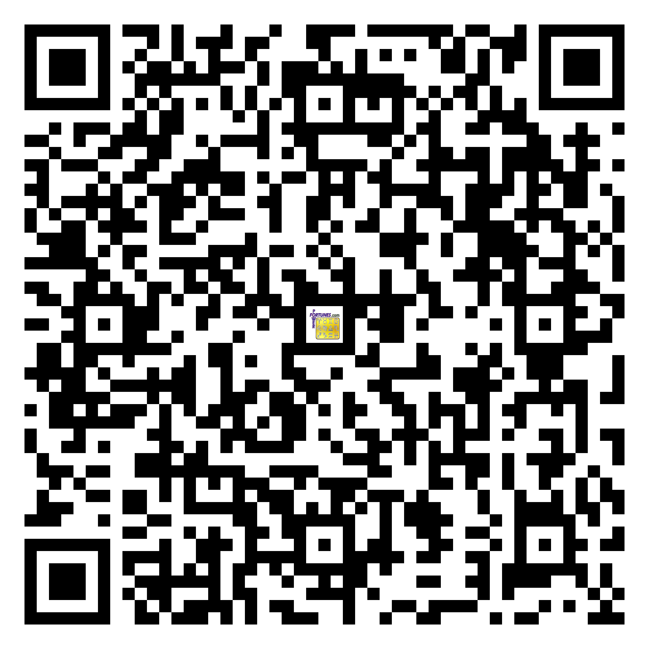 Download QR Code for PowerFortunes.com SKU# Pwr.mn132X62-s