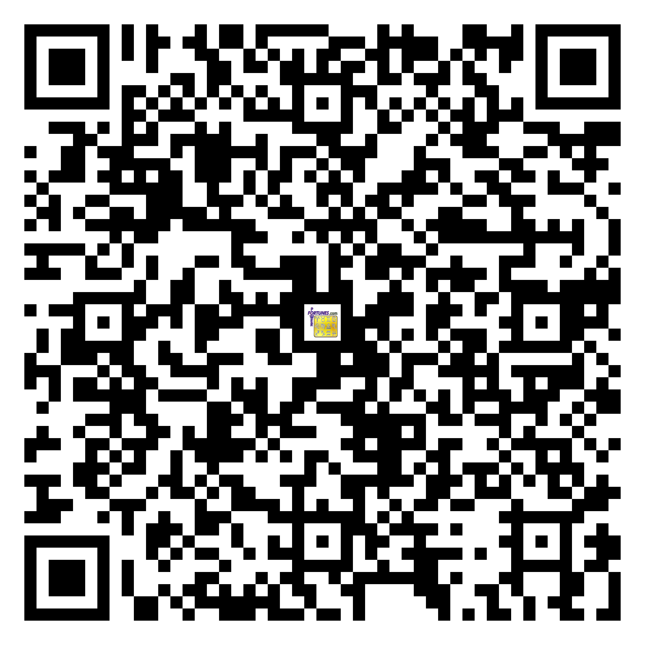 Download QR Code for PowerFortunes.com SKU# Pwr.mn140X68-s