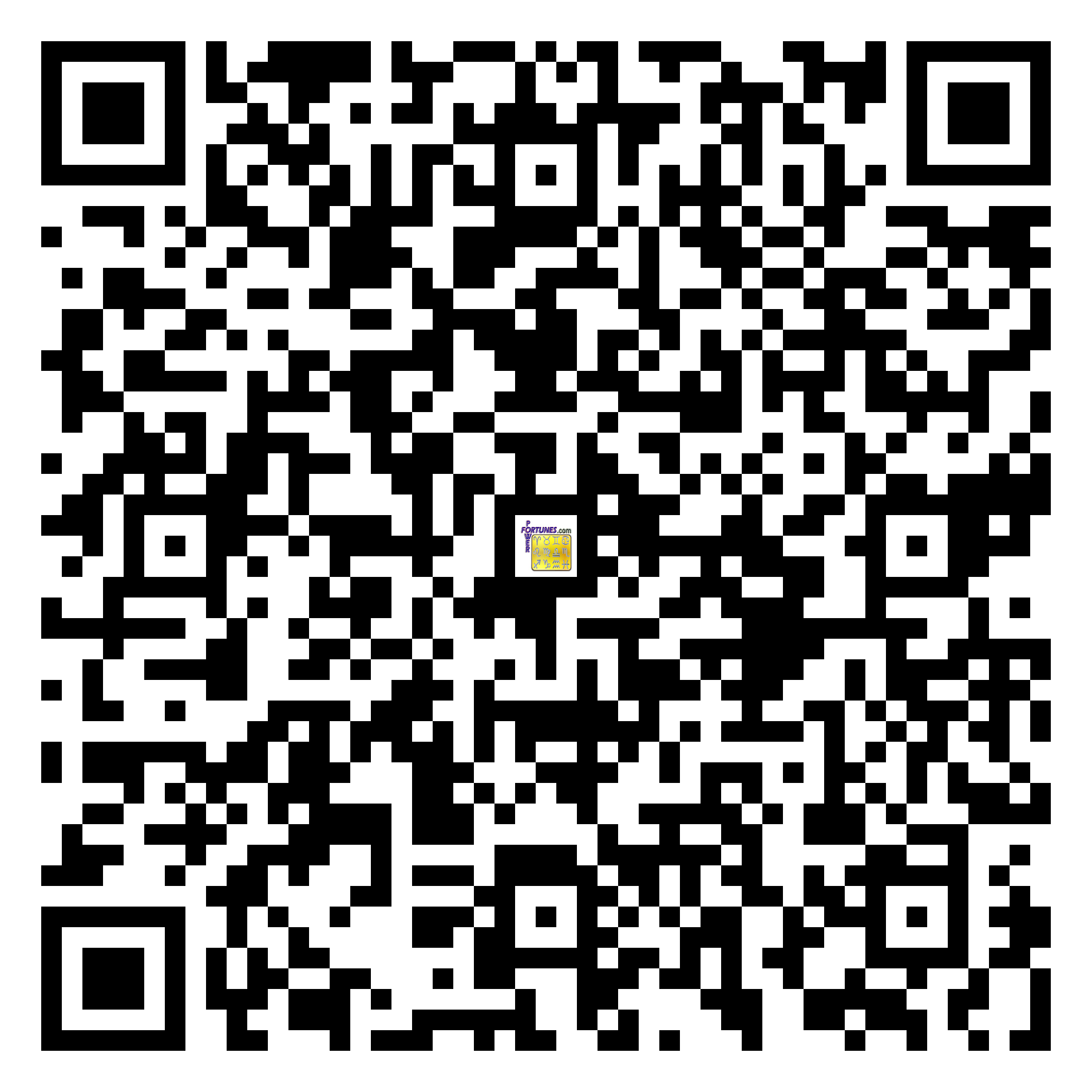 Download QR Code for PowerFortunes.com SKU# Pwr.mn145X70-s